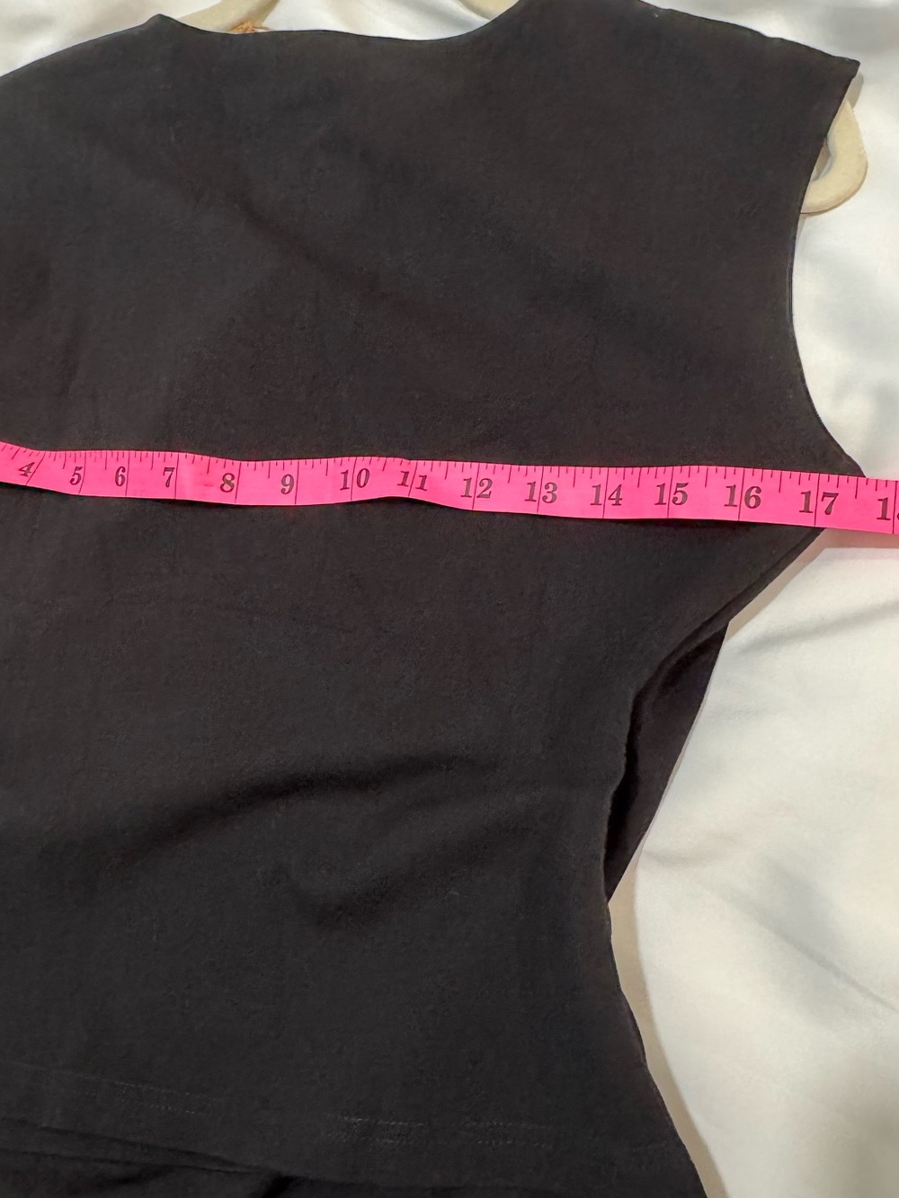 OGL NWT Ponte Black Tucked Angled Tank Top Med - Picture 5 of 8